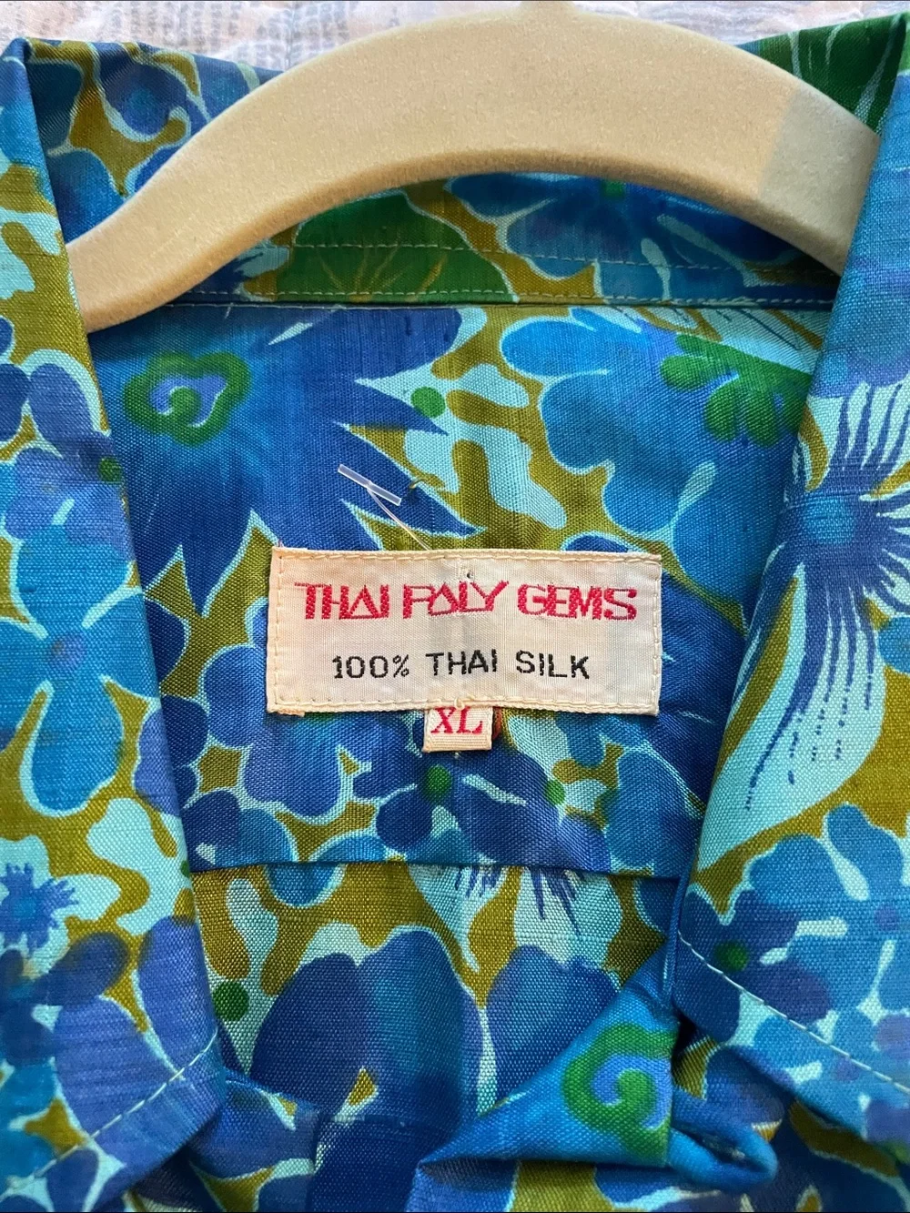 Vintage 1970’s Psychedelic Flower Power Hawaiian silk shirt EUVC - Picture 1 of 6